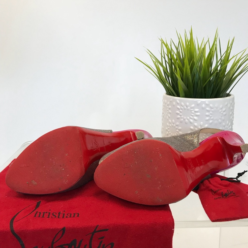 CHRISTIAN LOUBOUTIN N* Prive 120 Glitter Pumps - Picture 4 of 8